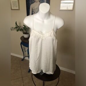NWT Nine West Lace Trimmed Cami Tank Top XS